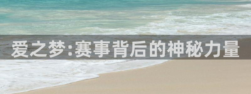 辉达娱乐app下载：爱之梦:赛事背后的神秘力量